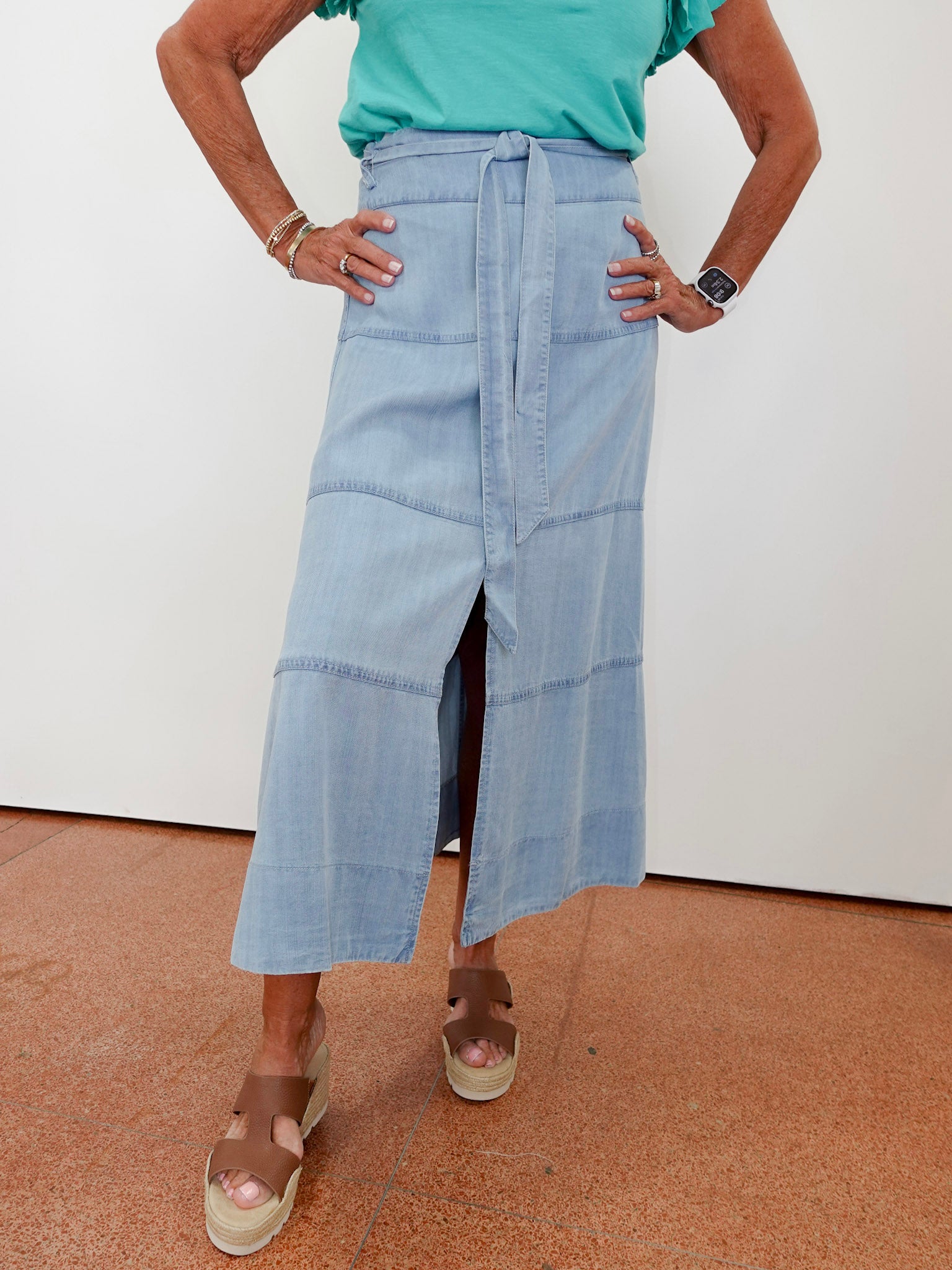 Tencel A-Line Skirt - TresChicTexas