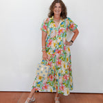 Tiered Puff Sleeve Shirt Dress - TresChicTexas