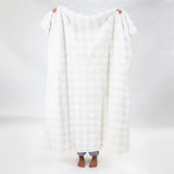 FAUX FUR THROW BLANKET