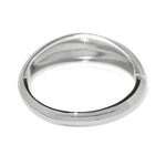 Silver bracelet on a white background