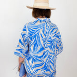 Short Sleeve Button Front Campshirt - TresChicTexas