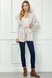 BELTED VEST JACKET