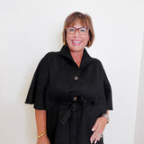 Caplet Tie Front Top/Jacket