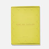 Yellow box with 'Tart by Taylor' branding on a white background