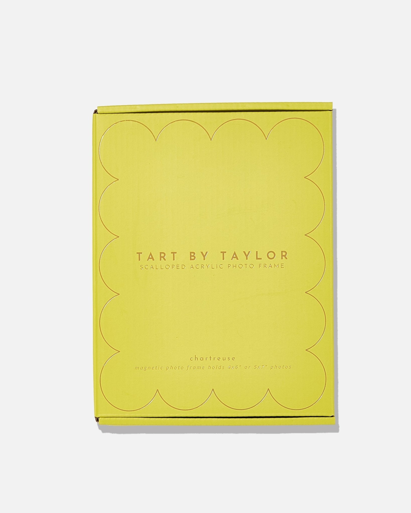 Yellow box with 'Tart by Taylor' branding on a white background