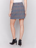 PLAID WOVEN SHORT SKIRT