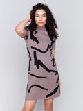 GUTSY MOCK NECK S/S SWEATER DRESS