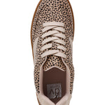leopard print casual sneaker from dolce vita against a white background 