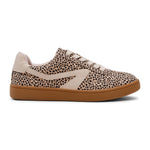 Leopard shoe against a white background