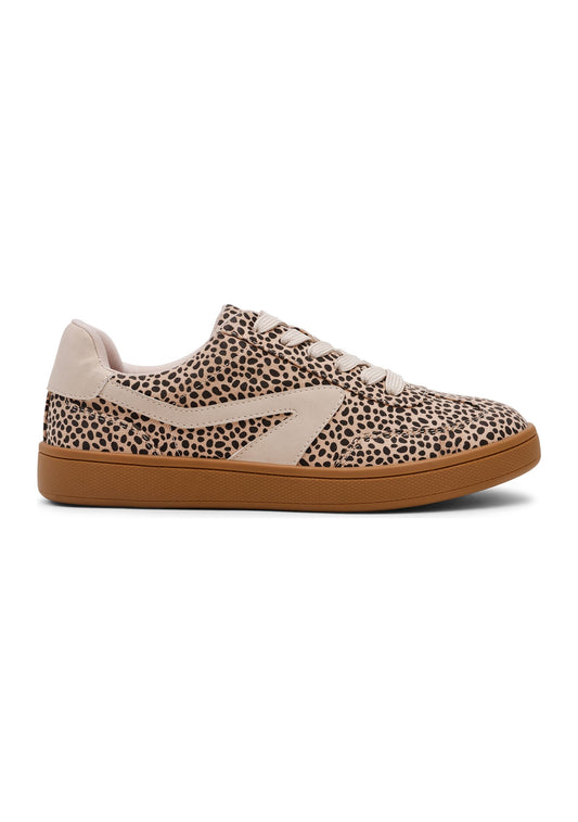 Leopard shoe against a white background