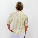 Ribbon Embroidered Blouse - TresChicTexas