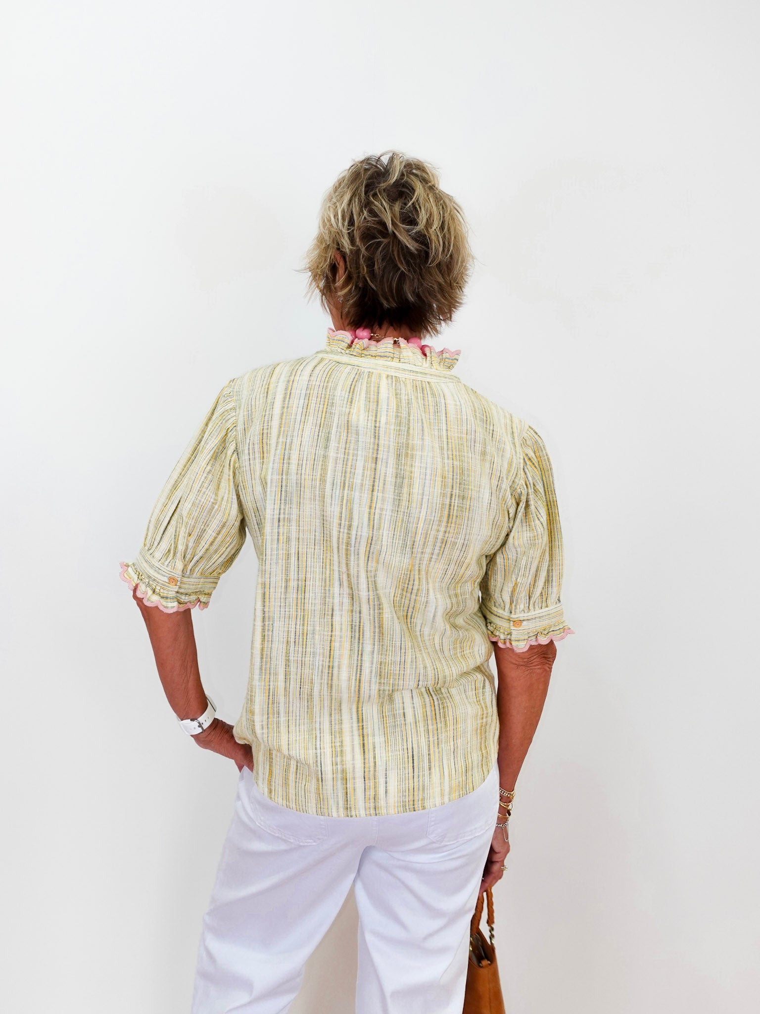 Ribbon Embroidered Blouse - TresChicTexas
