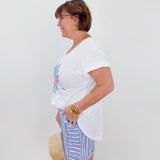 Destination Sunflower Cuff Tee