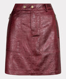 METALLIC CRINKLE SKIRT