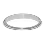 Metallic ring on a white background