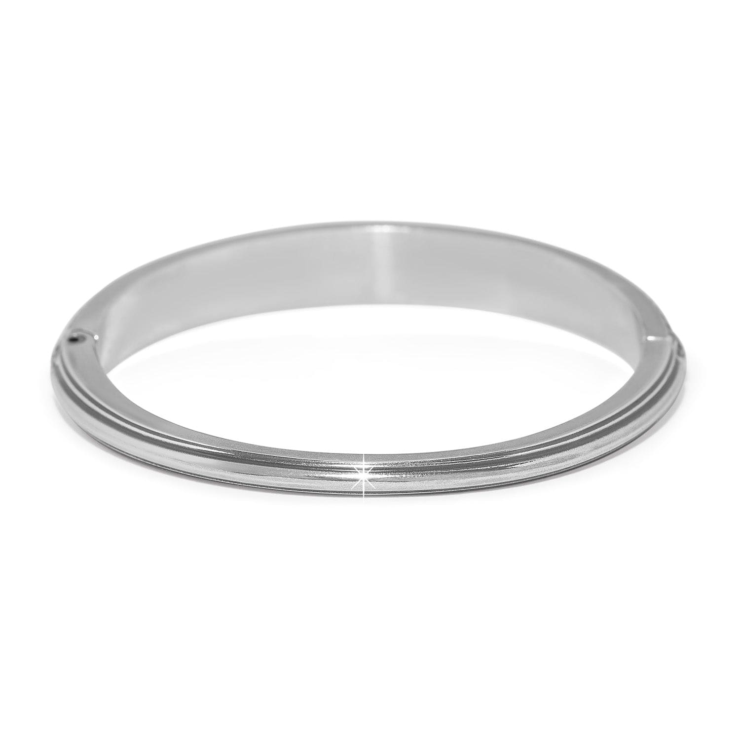 Metallic ring on a white background