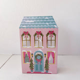 Decorative box with a festive design on a white background