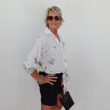 Garden Floral Linen Shirt