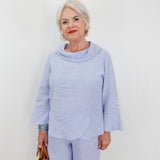 Lined Overlay Flounce Top - TresChicTexas