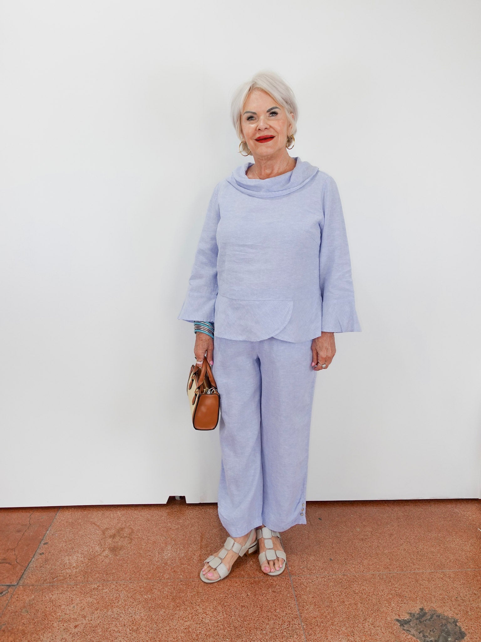 Linen Pleat Button Capri Pant - TresChicTexas