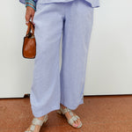 Linen Pleat Button Capri Pant - TresChicTexas