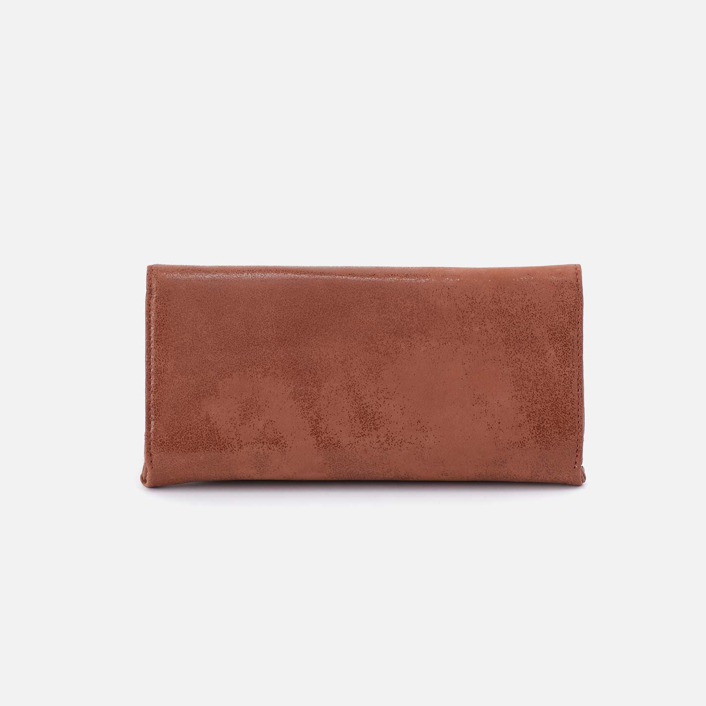 Brown wallet on a white background