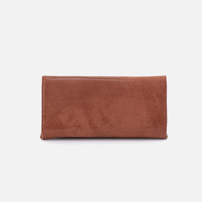 Brown wallet on a white background