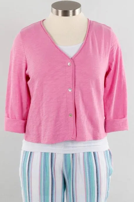 COTTON SLUB EASY JACKET - TresChicTexas