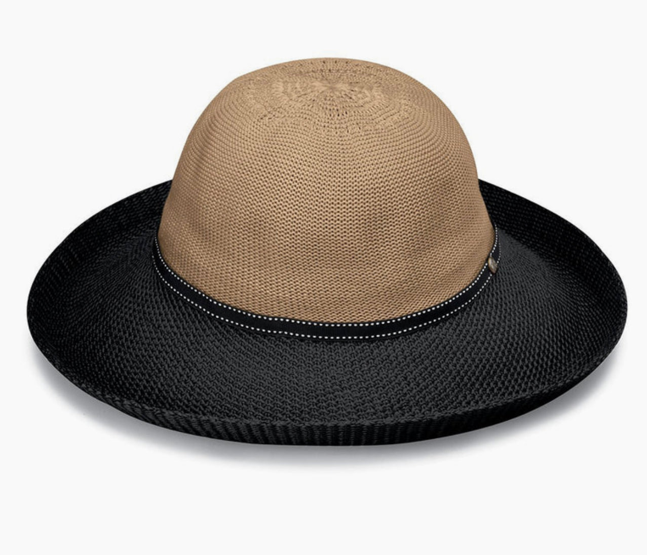 VICTORIA 2-TONED PACKABLE HAT - TresChicTexas