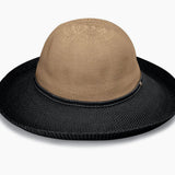 VICTORIA 2-TONED PACKABLE HAT - TresChicTexas