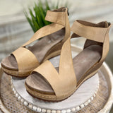 DAVI LEATHER WEDGE - TresChicTexas
