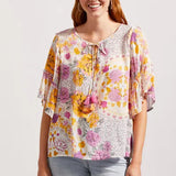 BLOUSE W/ FRILL SLEEVE - TresChicTexas