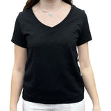 Cotton Slub V-Neck Tee - TresChicTexas