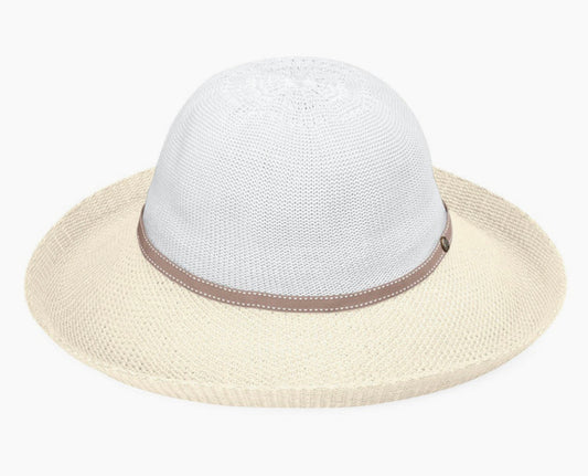 VICTORIA 2-TONED PACKABLE HAT