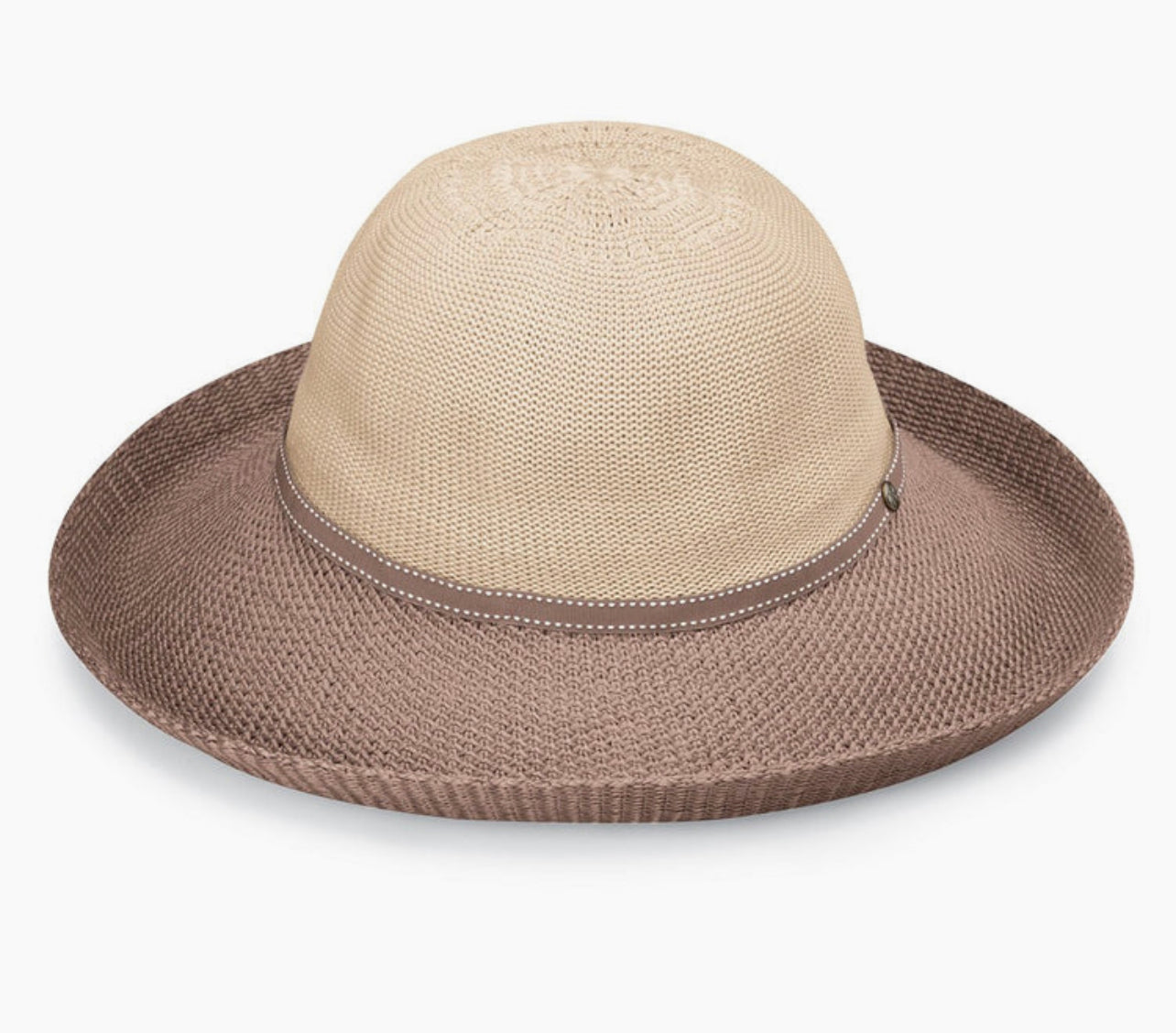 VICTORIA 2-TONED PACKABLE HAT - TresChicTexas