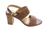 WOVEN LEATHER HIGH HEEL SANDAL