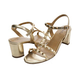 MIDGE STRAPPY STUDDED HEELED SANDAL