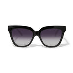 Black cat-eye sunglasses with gradient lenses on a white background