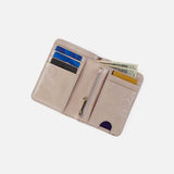 Interior view of the Jill Bi-Fold Wallet showing card slots, bill pocket.