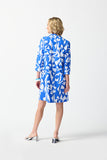 ABSTRACT PRINT SHIRT DRESS