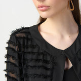 STRIPED DUAL FABRIC COVER UP - TresChicTexas