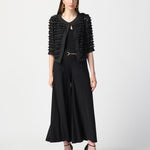 STRIPED DUAL FABRIC COVER UP - TresChicTexas