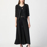 STRIPED DUAL FABRIC COVER UP - TresChicTexas