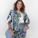 Puff Sleeve Button Front Blouse