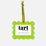Green photo frame ornament with 'tart by Taylor' branding on a white background