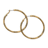 LARGE CHARM HOOP EARRINGS
