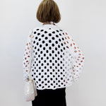 Open Weave Cotton Cardigan - TresChicTexas
