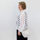 Open Weave Cotton Cardigan - TresChicTexas