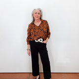 L/S Button Front Blouse