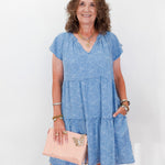 Tiered Flutter Sleeve Dress - TresChicTexas